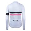 Coconut Ropamo CR Long Sleeve Cycling Jersey Mens, 3+1 Zipper Pockets Bicycle Tops Quick Dry Breathable Biking Shirt (White/Pink, 3XL) view 3