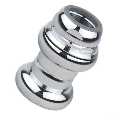 1" Threaded Bicycle Headset Fixed Gear Racing Bike Headset Bearing 22.2mm, CNC Processed Aluminum Alloy Bike Headset Metal External Cup