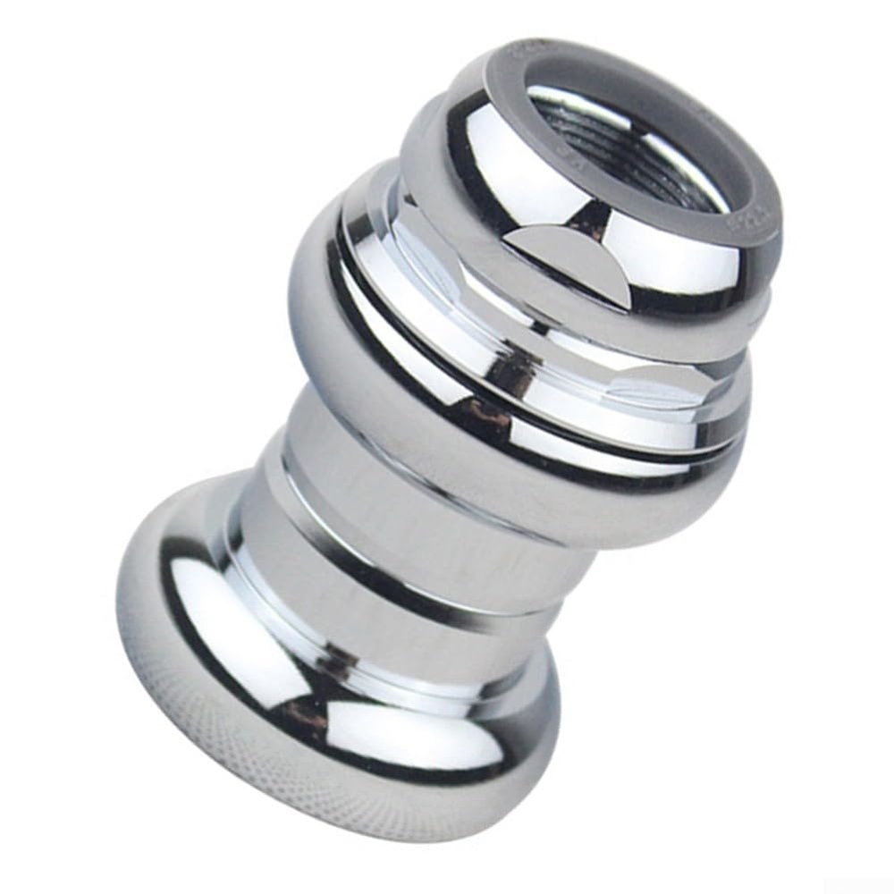1" Threaded Bicycle Headset Fixed Gear Racing Bike Headset Bearing 22.2mm, CNC Processed Aluminum Alloy Bike Headset Metal External Cup