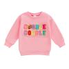 JLKGICF Toddler Baby Girl Thanksgiving Outfit Gobble Sweatshirt Crewneck Pullover Sweater Long Sleeve Shirts Fall Clothes(Pink Gobble Gobble, 18-24 Months) view 1