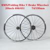 20inch Foldable Bicycles Wheelset 406/451 Bikes Wheels Rim V Brake Quick Release Wheel 20/24H Hub 74/130mm for 7/8/9/10/11 Speed Cassette 1442g view 2