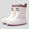 IWIHMIV Girls Rain Boots Rainboots for Toddlers Girls Toddler Rain Boots Kids Rain Boots Waterproof Rubber Boots for Girls And BoysWhite-2,12.5 view 3