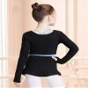 Avrigirl Knitted Black Girls Shrug Sweater, Pull on Ballet Skort Athletic Dance Cover up for Leotards view 2