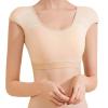 Women Elastic Soft Underwear Lingerie Tops 2 in 1 Built-in Shoulder Pad Ladies Padded Tank Top Shirt(Skin color,Small) view 1