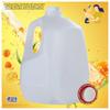 (6 PACK) 128 Oz Empty Plastic Gallon Juice Bottles with Tamper Evident ORANGE Caps - Smoothie Bottles - Ideal for Juices, Milk, Smoothies, Picnic's and Even Meal Prep - Made in USA view 3