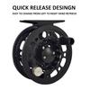 Aventik DJ Fly Reel 3/5 5/7 7/9 Super Large Arbor Fly Fishing Reel Fresh Water and Salt Water Aluminum Fly Reel Three Colors to Choose (Black 5/7) view 2