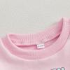 Aifawile Toddler Kids Baby Girl Christmas Outfits Santa Print Crewneck Sweatshirt Tops Tutu Skirts Set Fall Winter Clothes (06- Santa Pink, 3-4 Years) view 3