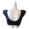 Women Elastic Soft Underwear Lingerie Tops 2 in 1 Built-in Shoulder Pad Ladies Padded Tank Top Shirt(Black,X-Large) view 4