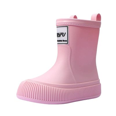 IWIHMIV Girls Rain Boots Rainboots for Toddlers Girls Toddler Rain Boots Kids Rain Boots Waterproof Rubber Boots for Girls And BoysPink-2,12.5