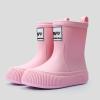 IWIHMIV Girls Rain Boots Rainboots for Toddlers Girls Toddler Rain Boots Kids Rain Boots Waterproof Rubber Boots for Girls And BoysPink-2,12.5 view 2