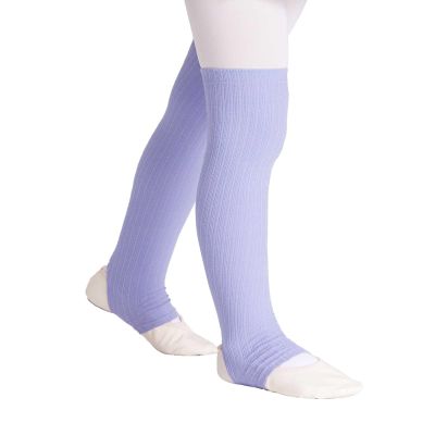 Avrigirl Lavender Toddler Girls Ballet Stirrup Socks Knitted Leg Warmer Athletic Legsleeve for Training Warm up, Above Knee Length