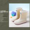 IWIHMIV Girls Rain Boots Rainboots for Toddlers Girls Toddler Rain Boots Kids Rain Boots Waterproof Rubber Boots for Girls And BoysBeige-3,3 view 2