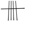 QUYNAGER 36pcs/lot Round 14G Gauge 2.0mm for Bicycle Spokes Straight Pull Stainless Steel Strong Black for Bicycle Parts(292mm) view 4