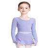 Avrigirl Knit Lavender Toddler Girls Ballet Skirts Skorts and Crop Dance Shrug Sweater for Gymnastics Leotards