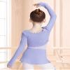 Avrigirl Knit Lavender Toddler Girls Ballet Skirts Skorts and Crop Dance Shrug Sweater for Gymnastics Leotards view 2