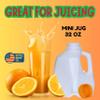 32 Oz Plastic Mini Jugs (6 PACK) 1-Quart / 32-Ounce Bottles with Orange Snap-On Caps for Juice, Water, Sports and Protein Drinks and Milk, BPA-Free, Made in USA view 3
