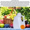 32 Oz Plastic Mini Jugs (6 PACK) 1-Quart / 32-Ounce Bottles with Orange Snap-On Caps for Juice, Water, Sports and Protein Drinks and Milk, BPA-Free, Made in USA view 4