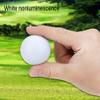 equlup LED Golf Ball, 1 PCS Night Golf Ball Rubber Electronic Golf Ball 5 to 8min Lighted Golf Ball for Dark Night Sport Practice Training (White) view 4