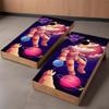 AdesiivoStudio Out of This World Cornhole Board Wraps - Astronaut Adventure Space Odyssey Wrap for Outdoor Games - Galactic Dream Cosmic Voyage Yard Games - Galaxy Explorer Design view 4