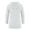 Rkwins Cardigan Sweater for Men Big and Tall Hoodie Sweater Mid Length Sweater Coat Zip Up Cardigan Jacket with Pockets White view 3