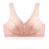 3 Pack Womens Pure Cotton Comfort Front Snap Lace Close Seamless Builtup Sport Cozy Bra (US, Cup Band, B, 34, Pink/Beige/Purple) view 2