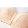3 Pack Womens Pure Cotton Comfort Front Snap Lace Close Seamless Builtup Sport Cozy Bra (US, Cup Band, B, 34, Pink/Beige/Purple) view 4