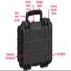 RED2712.B RED by EXPLORER Compact Hard Pistol Case, Waterproof Case, 4.7" deep, Black, Made in Italy view 3