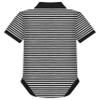 Creative Knitwear College Baby Officially Licensed Striped Polo Bodysuit - Arkansas State Logo, Black/White, for Boys & Girls, 0-3 Months view 2