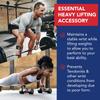 Doctor-Developed Gym Wrist Wraps, wrist compression brace for Workout, weightlifting straps, wrist wraps for weightlifting for Wrist Support, lifting straps gym for Men Women (Black&White) view 4
