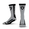 For Bare Feet - NFL MVP Classic Team Logo Youth Size Kids Crew Socks Approx. 4-8 years old (US, Alpha, One Size, Regular, Regular, Youth, Las Vegas Raiders) view 1