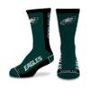 For Bare Feet - NFL MVP Classic Team Logo Youth Size Kids Crew Socks Approx. 4-8 years old (US, Alpha, One Size, Regular, Regular, Youth, Philadelphia Eagles) view 1