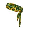 Sunflower Butterfly Head Tie Print Headband,Unisex Adult Sweatband Sports Headbands Moisture Wicking Workout,for Running,Training,Yoga view 1