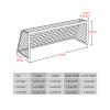 Football Net, Standard Size 10x7ft/18x7ft/24x8ft Soccer Goal Net Portable Sports Match Training Practice Target for Backyard (7-a-Side 5.5m*2.1m) view 2