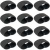 Elastic Belt Keepers for Duty Belt, Backpack Strap Keeper Strap Organizer Strap Holder for Men, Nylon Webbing Keeper Belt Loop Keeper,Tactical Belt Keepers 1.5 inch for 1.5"-2" Wide Belts (12, Black)