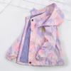 Kids Girl Jacket Waterproof 3 in 1 Insulated Windbreaker Detachable Liner Fleece Lightweight Coat (Purple, 5-6 Years) view 4