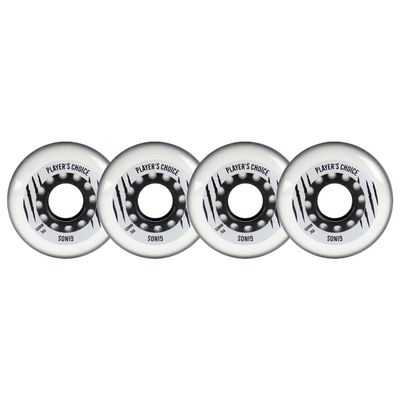 Player's Choice Indoor Roller Hockey Wheels 68mm Ginos 74A 4-Pack
