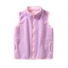 Girls' Full-Zip Polar Fleece Vest Jacket Kids Sleeveless Lightweight Outwear Windproof Coat Waistcoat (Pink, 7-8 Years) view 1