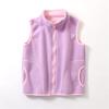 Girls' Full-Zip Polar Fleece Vest Jacket Kids Sleeveless Lightweight Outwear Windproof Coat Waistcoat (Pink, 7-8 Years) view 3