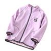 Youth Full-Zip Polar Fleece Jacket for Children Boy Girl Fall Lightweight Coat Thick Sweatshirt (Purple, 13-14 Years) view 1