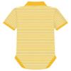 Creative Knitwear College Baby Striped Polo Bodysuit - Arizona State Sparky Logo, Gold/White, for Boys & Girls, 3-6 Months view 2
