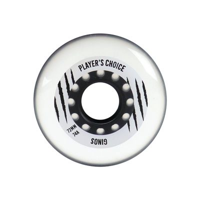 Player's Choice Indoor Roller Hockey Wheels 72mm Ginos 74A Single Wheel
