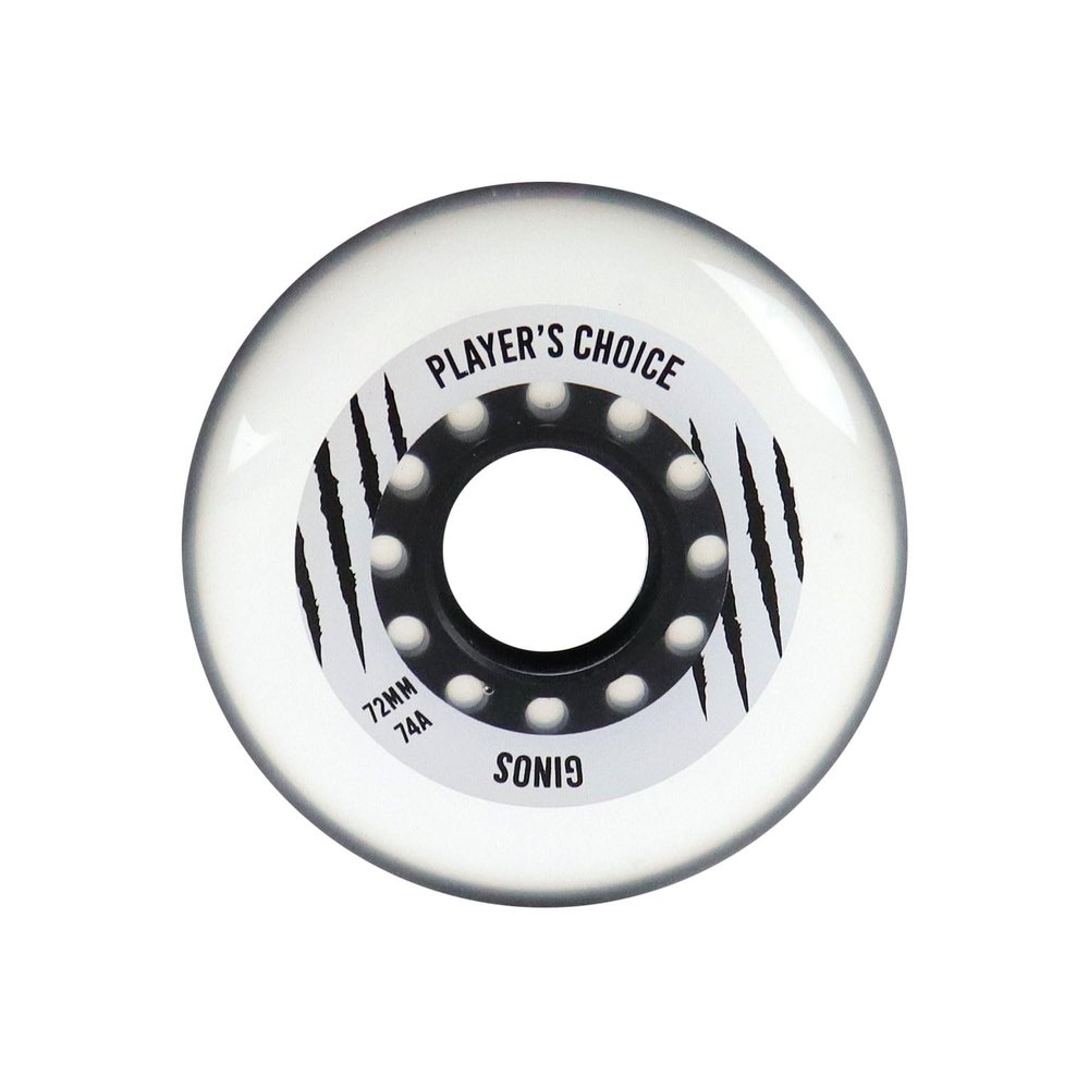 Player's Choice Indoor Roller Hockey Wheels 72mm Ginos 74A Single Wheel