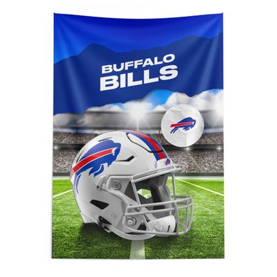 Northwest NFL Buffalo Bills Wall Hanging Tapestry Officially Licensed Midfield Sports Backdrop Polyester Wall Art Poster Room Banner Decor 40 x 57 Inches