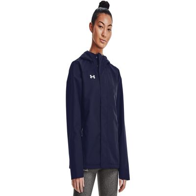 Under Armour 1369256-410-SM Women's UA Stormproof Lined Rain Jacket MDN SM