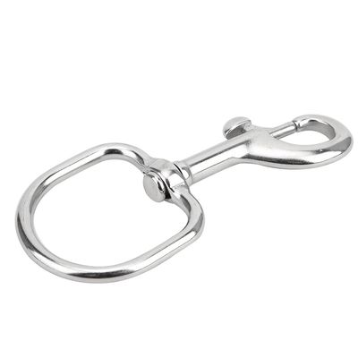 Lobster Claw Clasps, Lobster Clasp Without Burrs Stainless Steel D Ring Lanyard Clips for Diving