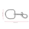 Lobster Claw Clasps, Lobster Clasp Without Burrs Stainless Steel D Ring Lanyard Clips for Diving view 2