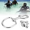 Lobster Claw Clasps, Lobster Clasp Without Burrs Stainless Steel D Ring Lanyard Clips for Diving view 3