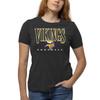 Team Fan Apparel NFL Womens Overtime Blueprint Tag-Less T-Shirt, Ladies Football Tee, Short Sleeve, Soft Cotton, Vintage (Minnesota Vikings - Black, Medium) view 1