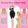 Curve Necessities Women's Shapewear High-Waisted Tummy Control Thigh Slimmer Seamless Moderate Compression Waist Trainer Black view 3