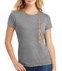 CornBorn LSU Women's Apparel - Premium Tri-Blend Tshirt Vertical Louisiana State University Tigers - Gray - 3X view 3